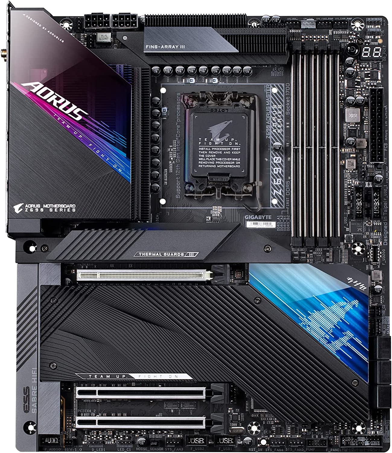 EVGA Z590 Dark,121-RL-E599-KR,LGA 1200,Intel Z590,PCIe Gen4,SATA 6Gb/s,2.5Gb/s LAN,WiFi6/BT5.2,USB 3.2 Gen2x2,M.2,U.2, EATX,Intel motherboard